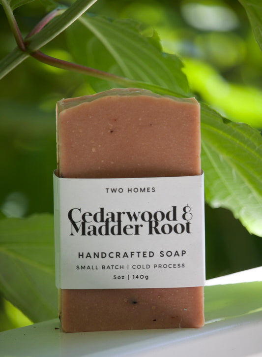 5oz Cedarwood + Madder Root Bar Soap