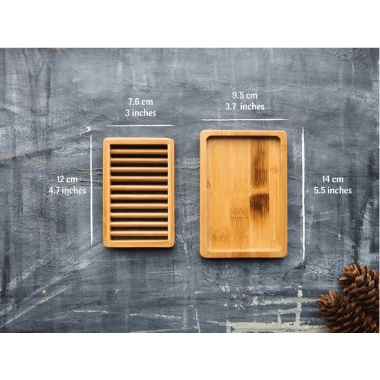 Dual-layer Bamboo Soap Dish