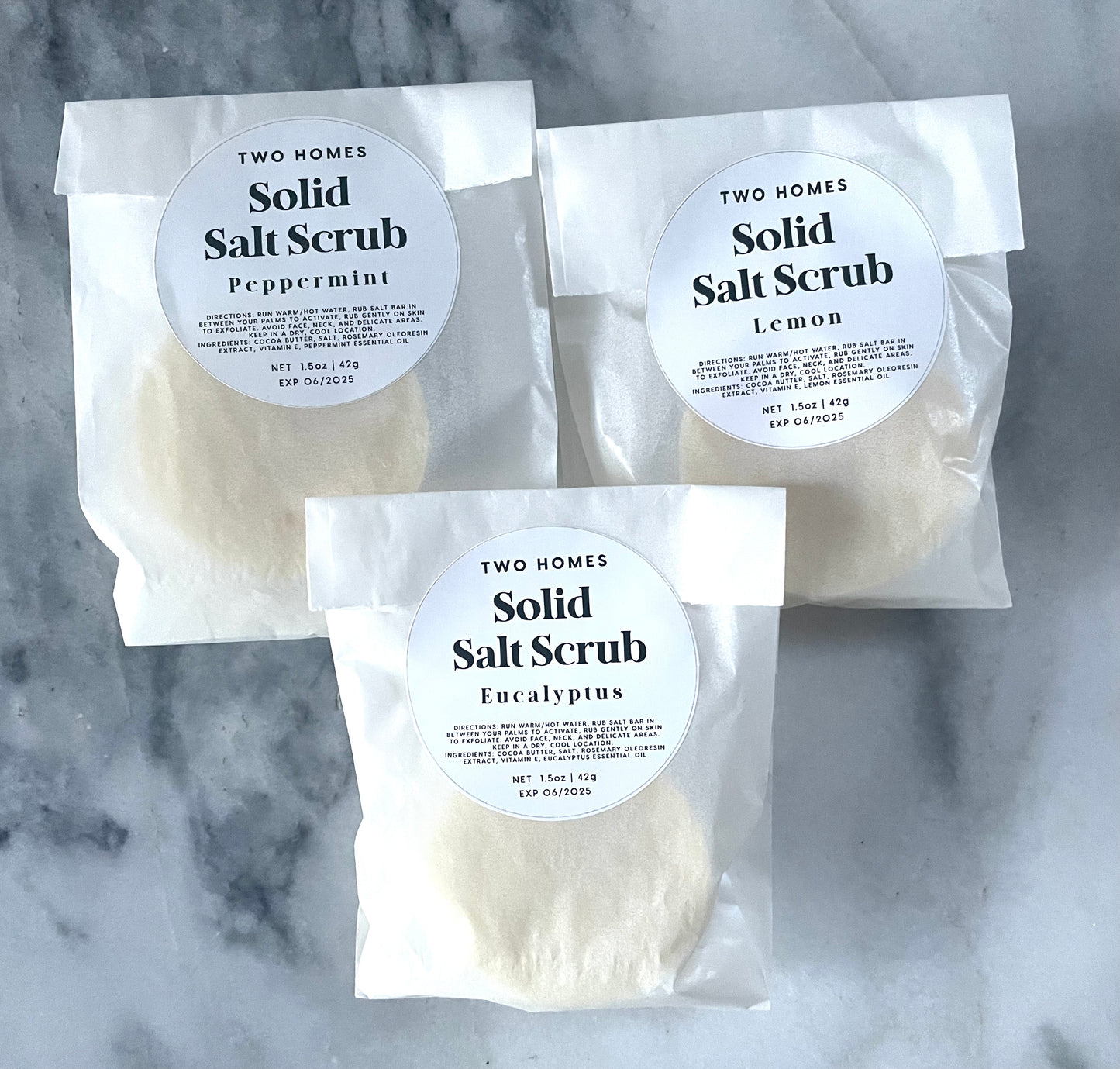 1.5oz & 5oz Salt Scrub Bars