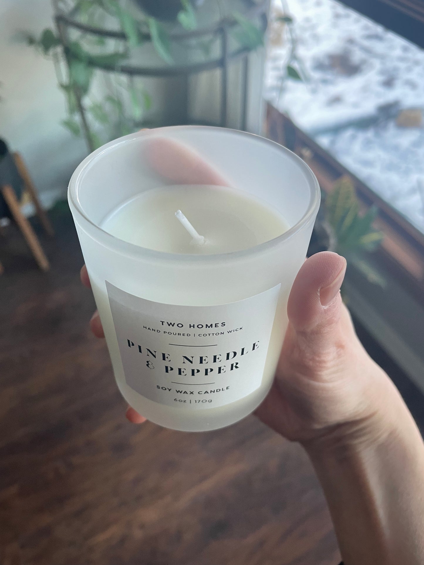 6 oz Pine Needle and Black Pepper Soy Candle