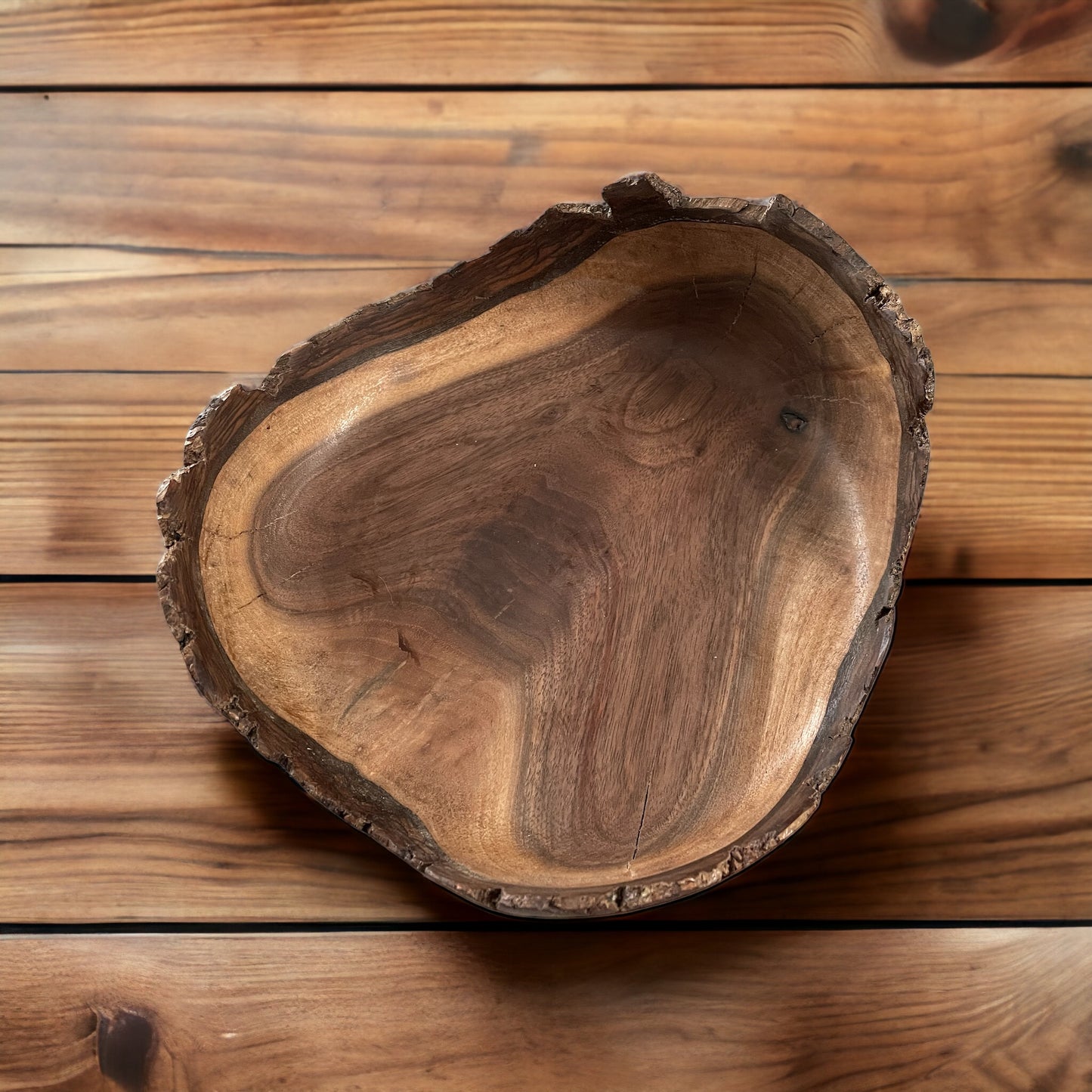 Bark Rim Wood Bowl